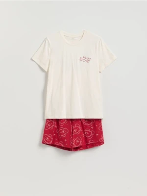 Reserved - Piżama ze świątecznym motywem - czerwony