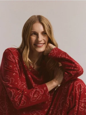 Reserved - Piżama ze świątecznym motywem - czerwony