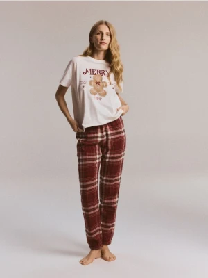Reserved - Piżama ze świątecznym motywem - czerwony