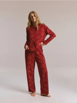 Reserved - Piżama ze świątecznym motywem - czerwony