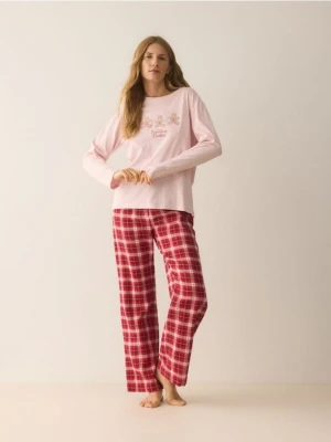 Reserved - Piżama ze świątecznym motywem - czerwony