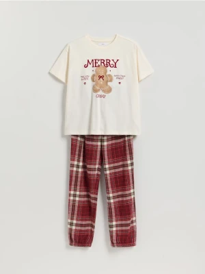 Reserved - Piżama ze świątecznym motywem - czerwony