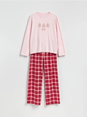 Reserved - Piżama ze świątecznym motywem - czerwony