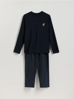 Reserved - Piżama ze świątecznym motywem - granatowy