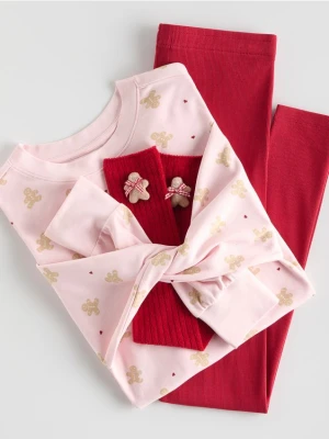 Reserved - Piżama ze świątecznym nadrukiem - fioletowy