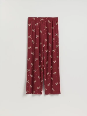 Reserved - Piżamowe spodnie - czerwony