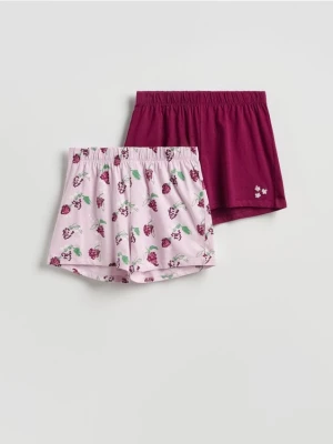 Reserved - Piżamowe szorty 2 pack - lawendowy