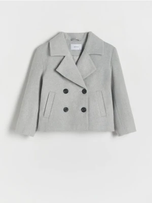 Reserved - Płaszcz dwurzędowy - jasnoszary