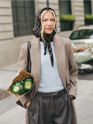 Reserved - Płaszcz z dodatkiem wełny - brązowy