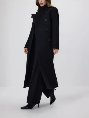 Reserved - Płaszcz z dodatkiem wełny - czarny