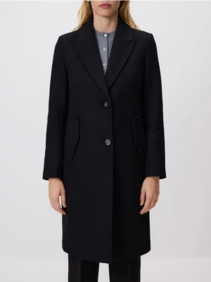 Reserved - Płaszcz z dodatkiem wełny - czarny
