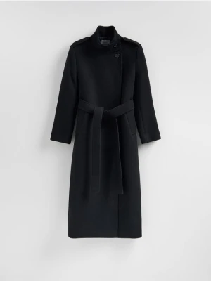 Reserved - Płaszcz z dodatkiem wełny - czarny