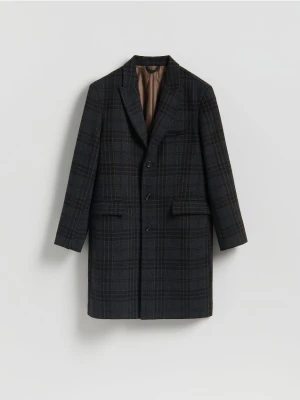 Zdjęcie produktu Reserved - Płaszcz z dodatkiem wełny - granatowy