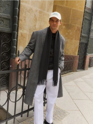 Reserved - Płaszcz z dodatkiem wełny - szary