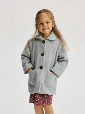 Zdjęcie produktu Reserved - Płaszcz z domieszką wiskozy - ciemnoszary