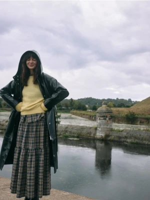 Reserved - Płaszcz z imitacji skóry - czarny