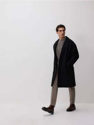 Reserved - Płaszcz z kołnierzem - czarny