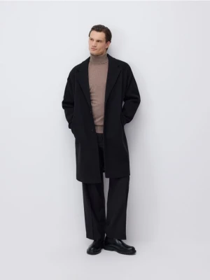 Reserved - Płaszcz z kołnierzem - czarny
