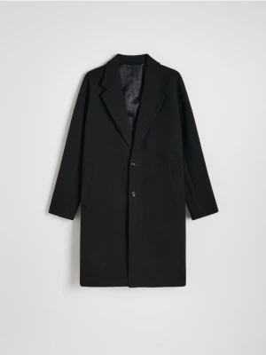 Reserved - Płaszcz z kołnierzem - czarny