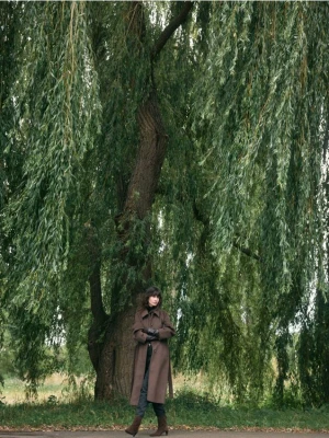 Reserved - Płaszcz z wełną - brązowy