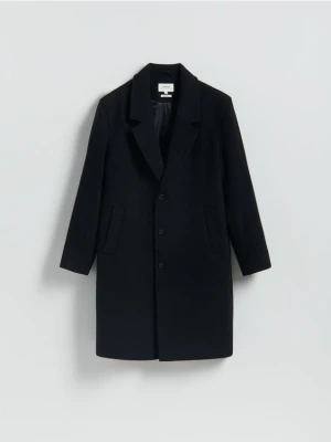 Zdjęcie produktu Reserved - Płaszcz z wełną - czarny