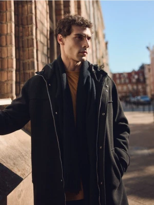 Reserved - Płaszcz z wełną - czarny