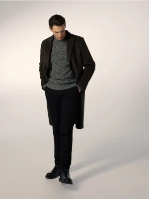 Reserved - Płaszcz z wełną - zielony