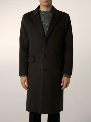 Reserved - Płaszcz z wełną - zielony