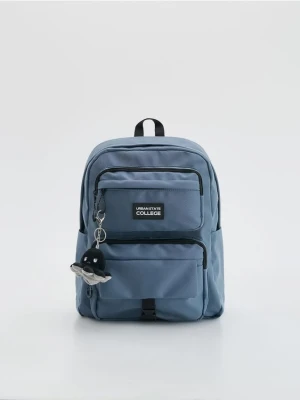 Reserved - Plecak z brelokiem - granatowy