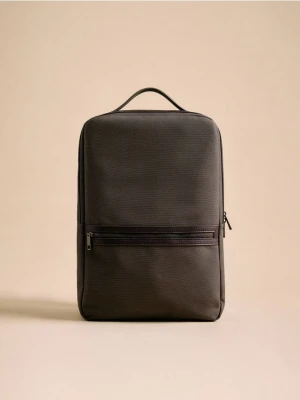Reserved - Plecak z uchwytem - ciemnobrązowy