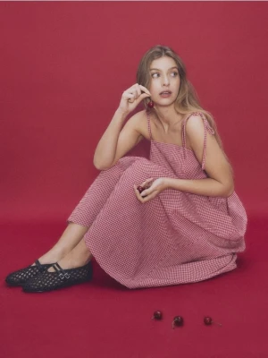 Reserved - Plecione baleriny - czarny