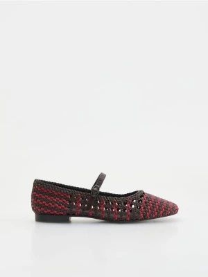 Reserved - Plecione baleriny z paskiem - wielobarwny