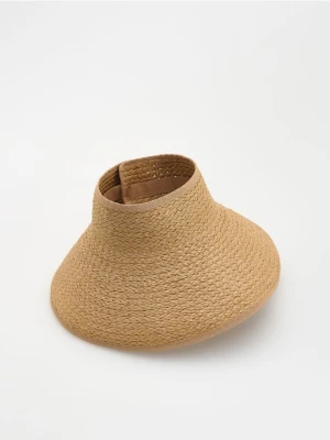 Reserved - Pleciony daszek przeciwsłoneczny - brązowy