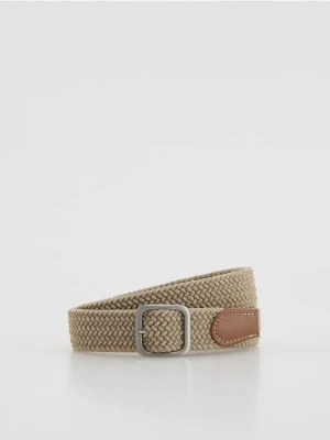 Reserved - Pleciony pasek - beżowy