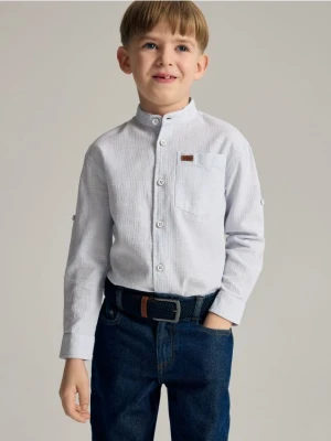 Reserved - Pleciony pasek z klamrą - granatowy