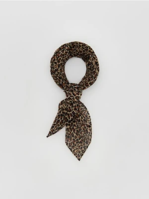 Reserved - Plisowana apaszka - brązowy