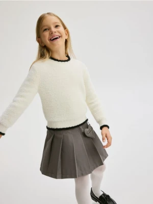 Reserved - Plisowana spódnica - ciemnoszary