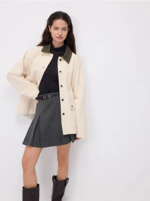 Zdjęcie produktu Reserved - Plisowana spódnica z paskiem - ciemnoszary