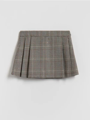 Reserved - Plisowana spódnica z szortami - wielobarwny