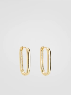 Reserved - Podłużne kolczyki - złoty