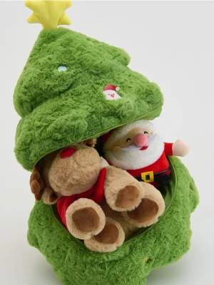 Reserved - Poduszka choinka z zabawkami - zielony