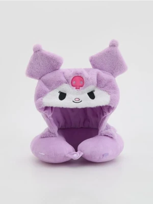 Reserved - Poduszka podróżna z kapturem Kuromi - fioletowy