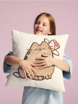Reserved - Poduszka Pusheen - złamana biel