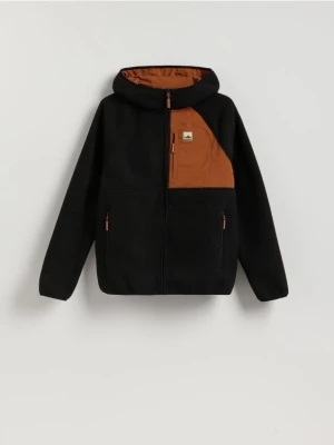 Reserved - Polarowa bluza z kapturem - czarny