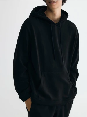 Reserved - Polarowa bluza z kapturem - czarny