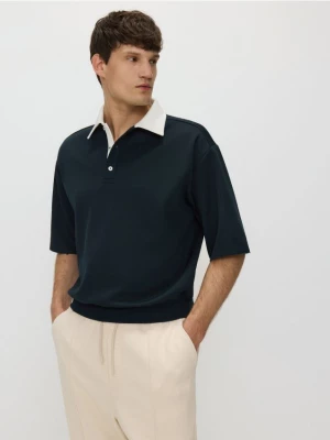 Reserved - Polo comfort fit - granatowy