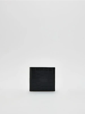Reserved - Portfel z imitacji skóry - czarny