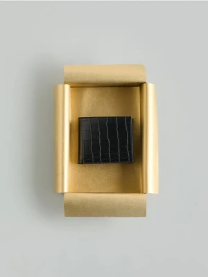 Reserved - Portfel z imitacji skóry - czarny