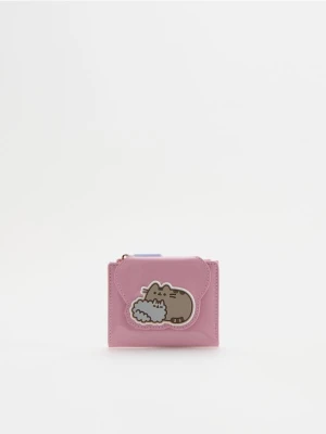 Reserved - Portfelik Pusheen z imitacji skóry - brudny róż