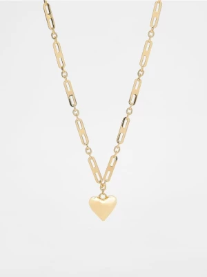 Reserved - Pozłacany naszyjnik z zawieszką w kształcie serca - złoty
